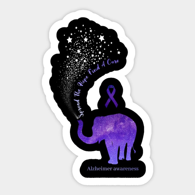 Alzheimer Awareness Spread The Hope Find A Cure Gift Sticker by thuylinh8